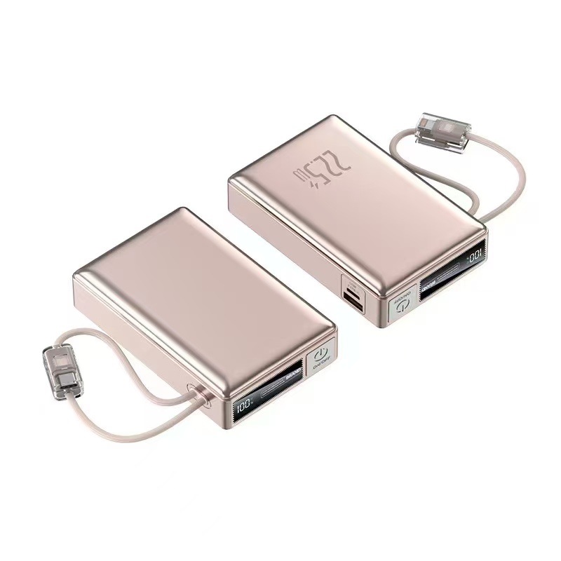 Fuente de alimentación fábrica carga rápida mini banco de energía pantalla digital inteligente banco de energía portátil de gran capacidad ampliamente compatible