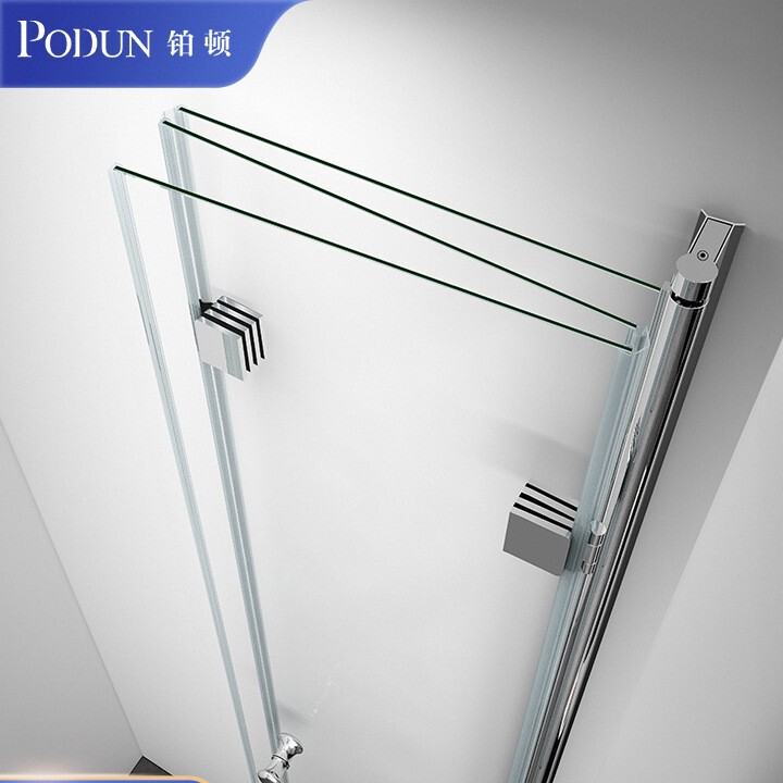 Folding Shower Room Glass Partition Bathroom Dry and Wet Separation Small Bathroom Folding Door Shower Screen
