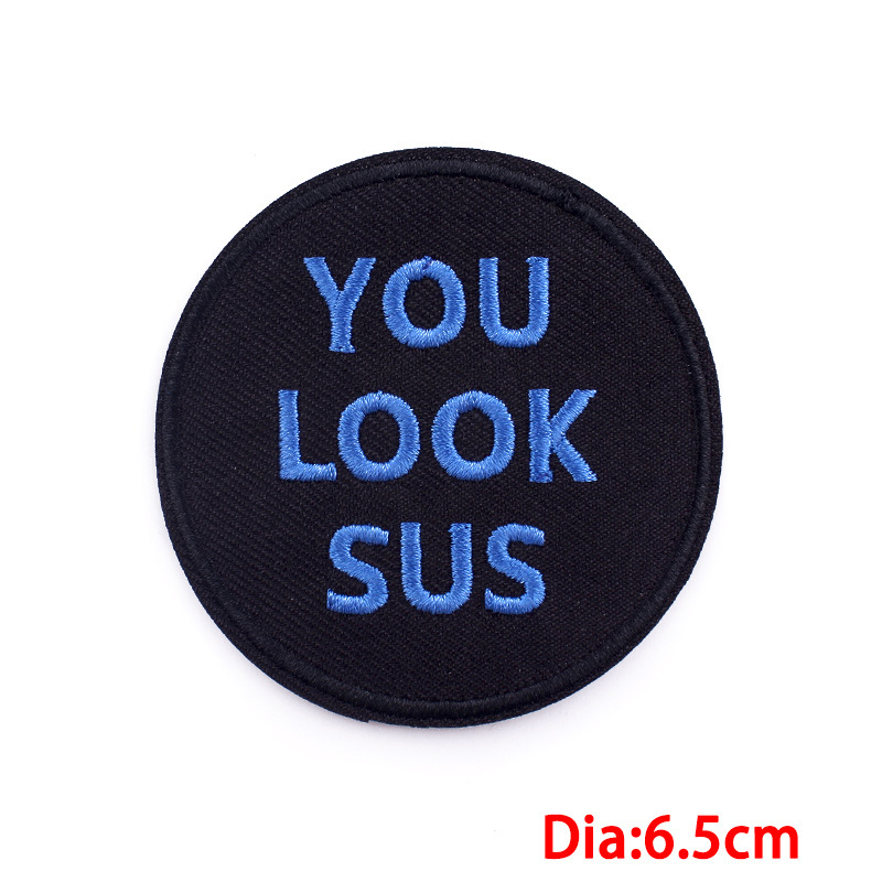 7g Weight Clothing Sticker Patches Classification 1 Piece Quantity Black Material Cartoon, Letter Pattern Simple Style Style 1 Piece Simple Style Cartoon Letter Black Clothing Sticker Patches 8