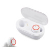 W12 button double -ear Bluetooth headset headset TWS5.1 cross -border ear mechanical capacity display touch