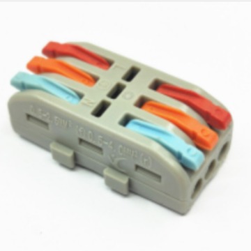 快接连接器 LED照明灯具 电线连接器 XY222-413 三进三出