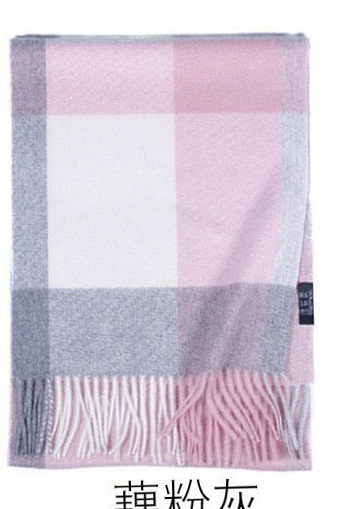 Mongolia interior puro cachemir lana de lana teñida en hilo a cuadros ondas de agua otoño e invierno bufanda para hombres y mujeres