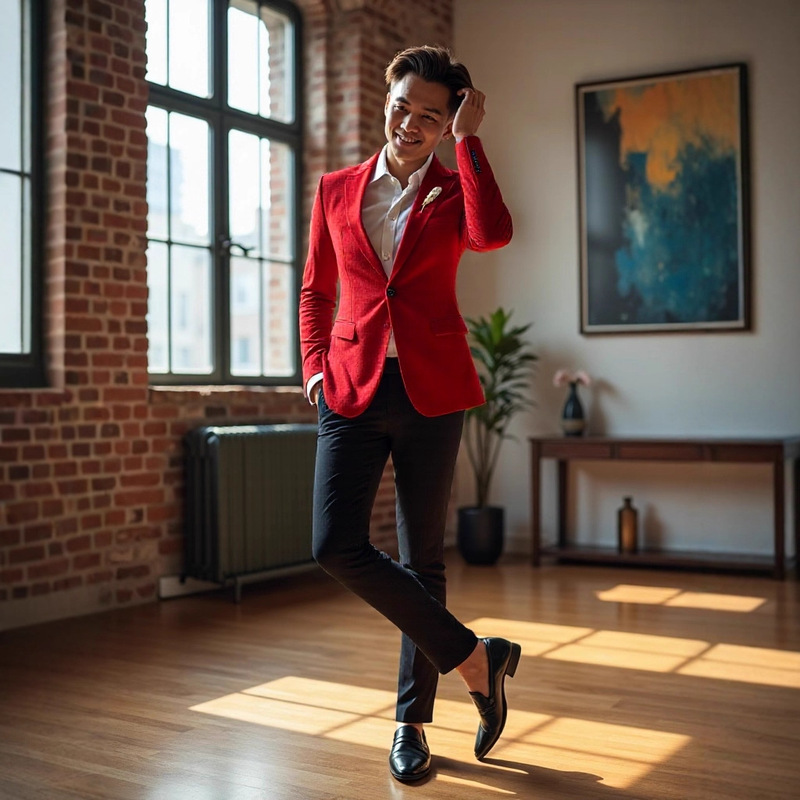 Amazon Hot Selling New Men's Velvet Suit Slim Fit Two-Piece Men's Casual Suit Men's Prom Party Suit