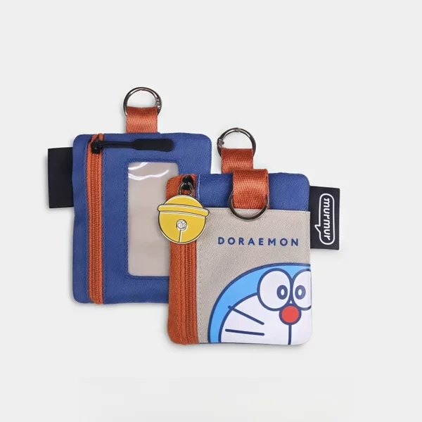 in stock Cartoon Doraemon Card Bag Certificate Bag Multi-Card Pendant Bag Portable Storage Bag Multifunctional Key Bag