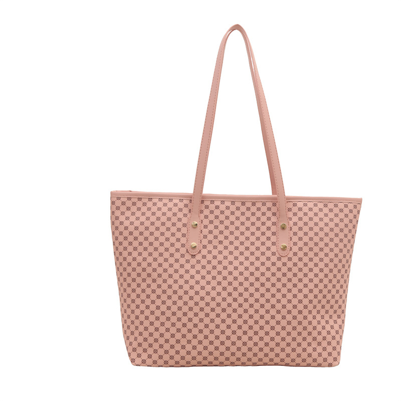 2025 primavera nueva moda moda de gran capacidad bolsa de viaje bolsa de hombro portátil bolsa de dos piezas simple