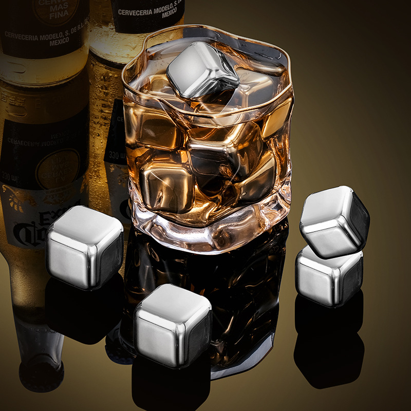 304 stainless steel ice cubes fast frozen ice metal ice coffee beverage Whiskey wine wine creative supplies
