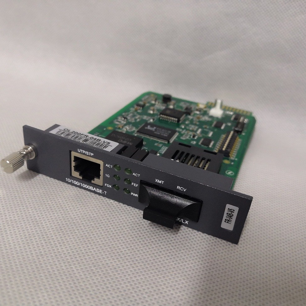 OL200FR-04A-V5机架式千兆多模光纤收发器
