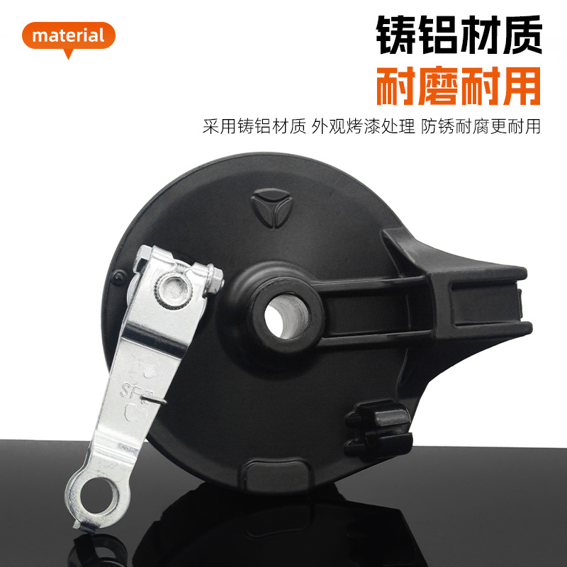 Motocicleta eléctrica coche eléctrico olla de freno antigua cubierta de freno de la rueda trasera pastillas de freno bloque de freno adecuado para Yadi tambor trasero conjunto de freno