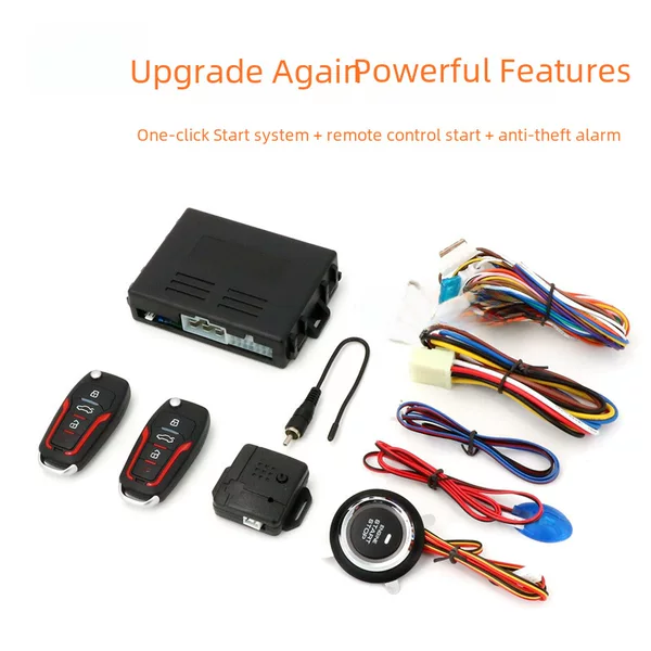 Cross-Border 12V Universal Car Remote Control Remote Start Preheating Refrigeration One-Button Start Anti-Theft Alarm