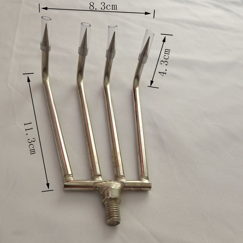 不锈钢鱼叉抄网鱼叉头倒刺鱼叉户外渔具垂钓用品8mm螺丝-阿里巴巴