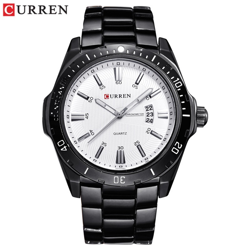 CURREN / CARRIEN 8110 Calendario impermeable para hombres Personalidad de moda relojes de cuarzo relojes de hombre Guangdong