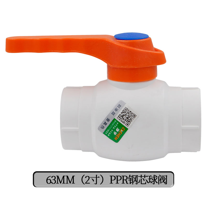 Válvula de bola de acero de doble articulación PPR válvula de bola de doble articulación totalmente de plástico válvula oculta 204 minutos válvula PPR accesorios de tubería de agua image 58