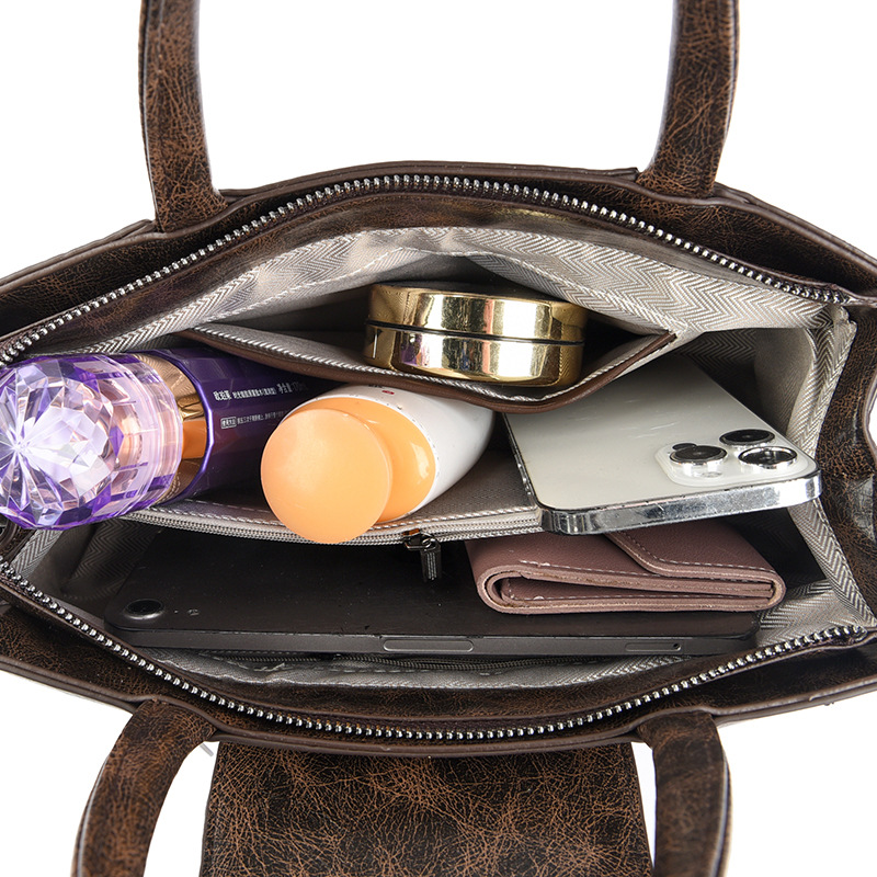 Bolso de mujer 2024 nueva moda estampado bolso de mano de gran capacidad ocio de hombro mochila de moda