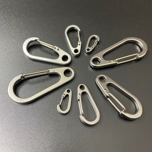 304 Stainless Steel Spring Hanging Buckle Quick Hanging Load Bearing Buckle Keychain Pendant Outdoor Hook Backpack Buckle Waist Hanging Buckle