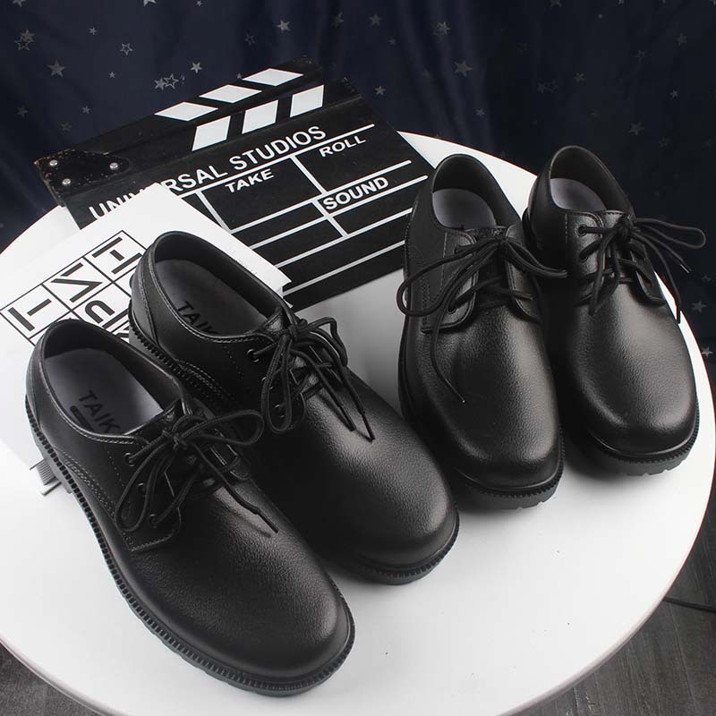 Heli Shark New Men's Casual Shoes Round-toe Lace-up Low-top Outer Wear Daily Solid Color Fashionable Flat Men's Shoes