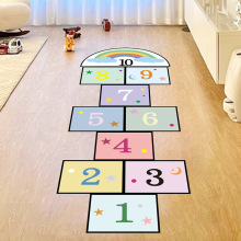 旅康 卡通趣味跳格子墙贴儿童墙贴幼儿园早教教室地板装饰地贴