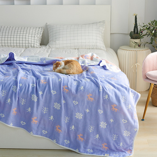 [Baihua] New six-layer cotton gauze summer cooling quilt air-conditioning quilt towel quilt blanket series