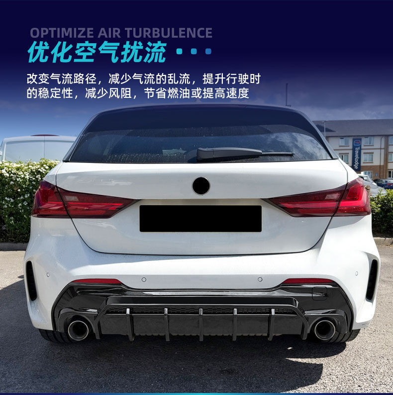 Suitable for BMW 1 Series F40 M Sport 2019-2024 rear lip spoiler body kit modification parts