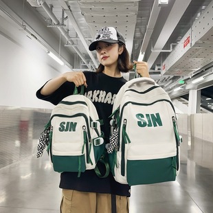 Wholesale New Backpack Fashion Middle School Student Schoolbag All-match ins Large Capacity High-value Casual Backpack