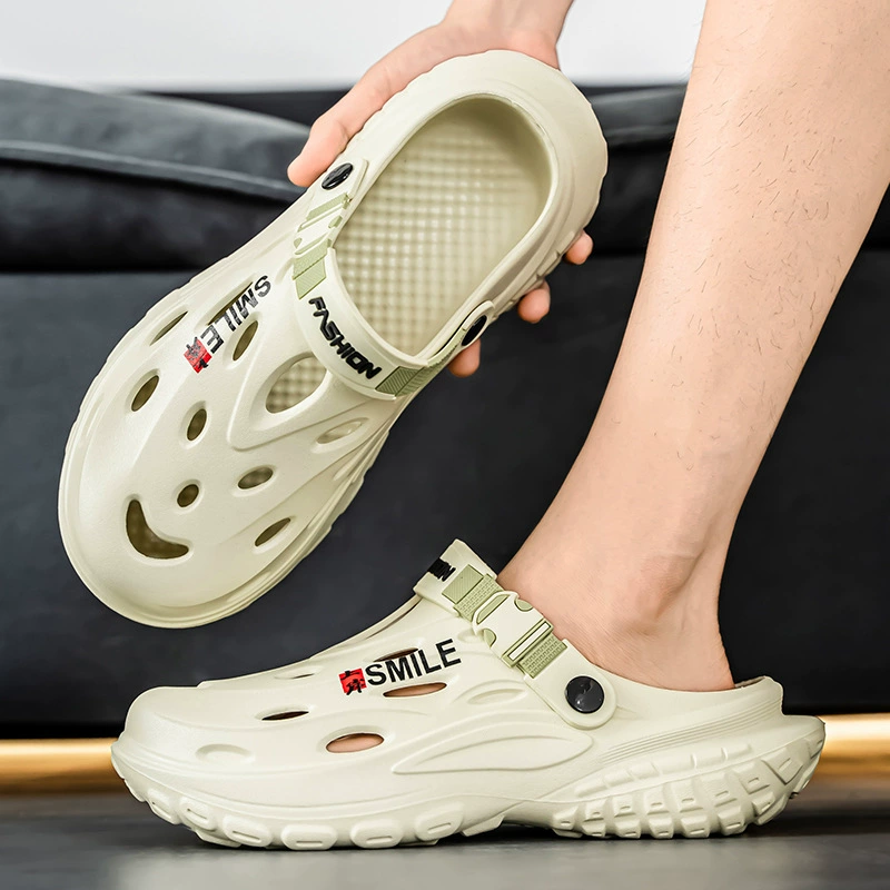 Дропшиппинг Мужская обувь Croc, новые летние легкие противоскользящие туфли для прогулок по реке, для уличной одежды, рыбалки и вождения, пляжные сандалии и тапочки двойного назначения