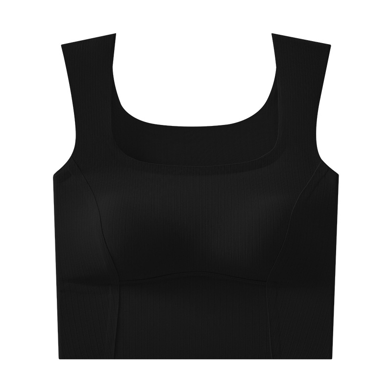 Ropa interior de elevación sin costuras de seda de hielo, camisola, interior de mujer con almohadilla para el pecho, sujetador de espalda integrado, parte superior fina