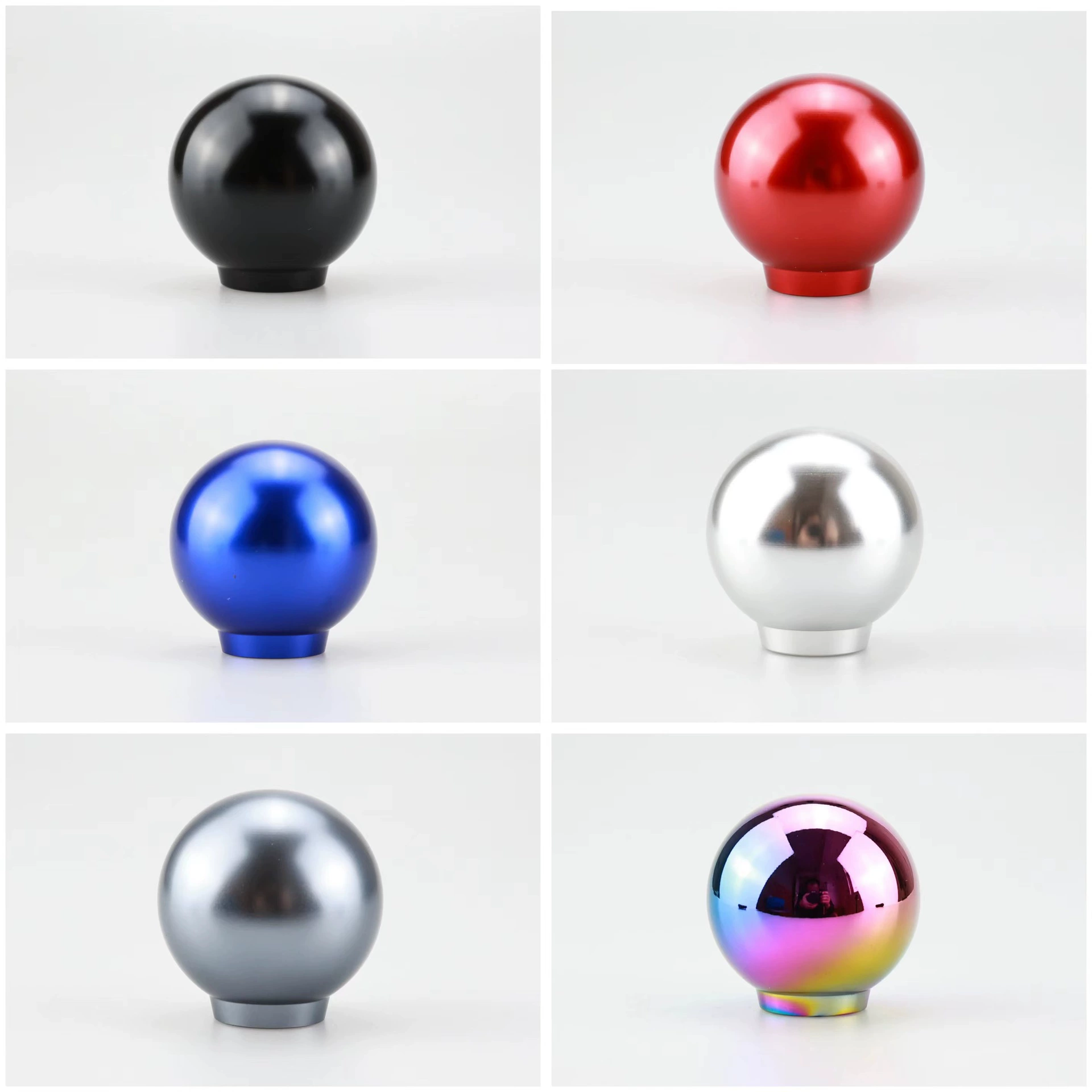 Лидер продаж, автомобильный модифицированный круглый шар, красочная зубчатая головка, алюминиевый сплав, волновая палка, индивидуальный металлический шар, универсальная зубчатая головка