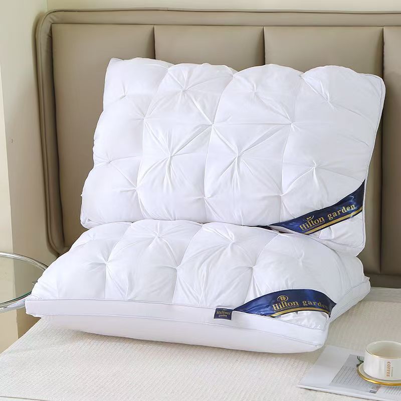 ツイストフラワー枕、高枕、崩れない、48*74cm、ホテル枕芯、首保護、睡眠補助枕芯、家庭用ペア、2個|undefined