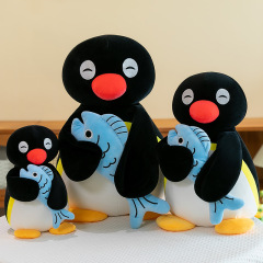 ピングー 人気のペンギン ファミリー人形 人形 かわいい人形 誕生日プレゼント 睡眠仲間 眠り魚 ブラックペンギン