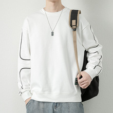 M-8XL 2025秋季新款男士大码卫衣加肥加大宽松秋季男士超大码男装