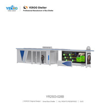 厂家直供大型智慧公交候车亭太阳能光伏板公交站台多功能公交车站