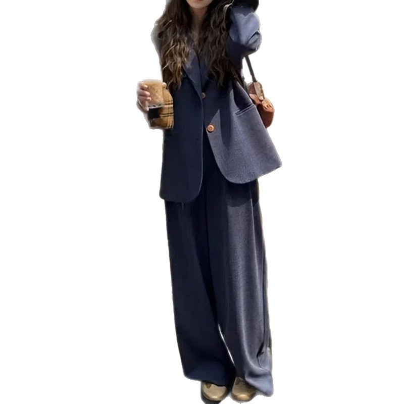 GraceChic 2025 Spring And Autumn New Style Complete Fashionable Elegant Slim Fit Petite Suit Two-Piece Set_voghion.com