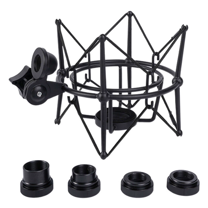 Рама амортизатора пшеницы конденсатора торсионного человека U87 оснащена 4 переходными кольцами синего микрофона, амортизирующего, Большая диафрагма, металлическая Противоударная