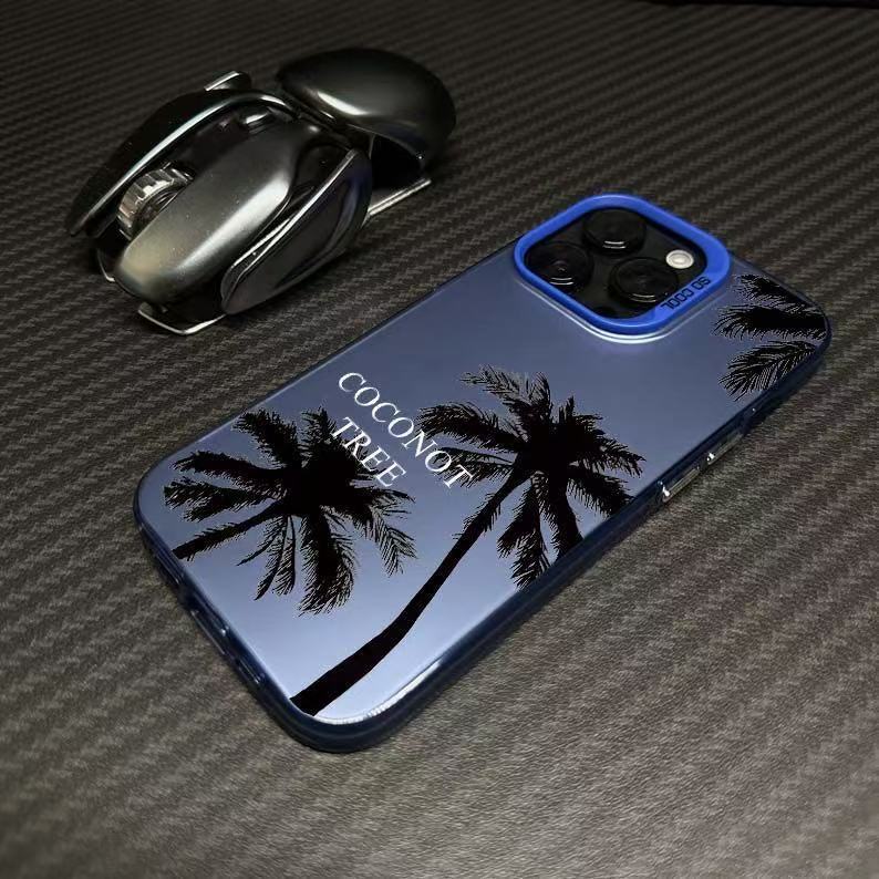 Coco simple para Apple 16Promax Funda para teléfono móvil Carcasa de gas personalizada iPhone15/14/13 Texto 12