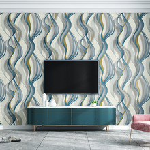 現代5D立體抽象KTV電視背景墻輕奢壁紙抽象幾何裝飾臥室客廳墻紙