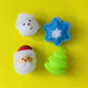 Cross-border New Christmas Toys Cute Dumpty Santa Claus Decompression Pinch Music Children's Toys Snowman Snowflake