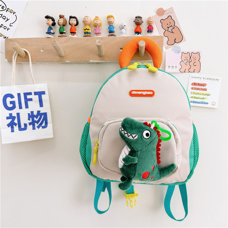Mochila de jardín de infantes para niños, mochila de hombro encantadora para niños y niñas, muñecas de dibujos animados para salir a la marea del turismo