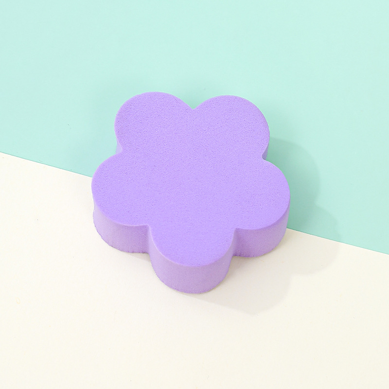 Pequeña flor de cerezo personalizada con polvo plano de forma especial, almohadilla de aire gruesa, no comer polvo, seco y húmedo, polvo de maquillaje, esponja