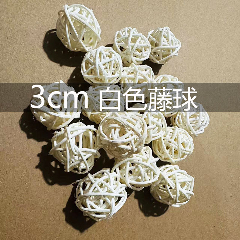 Esferas de Ratán Blancas para Aromaterapia DIY 3 cm Aire Fresco para el Hogar