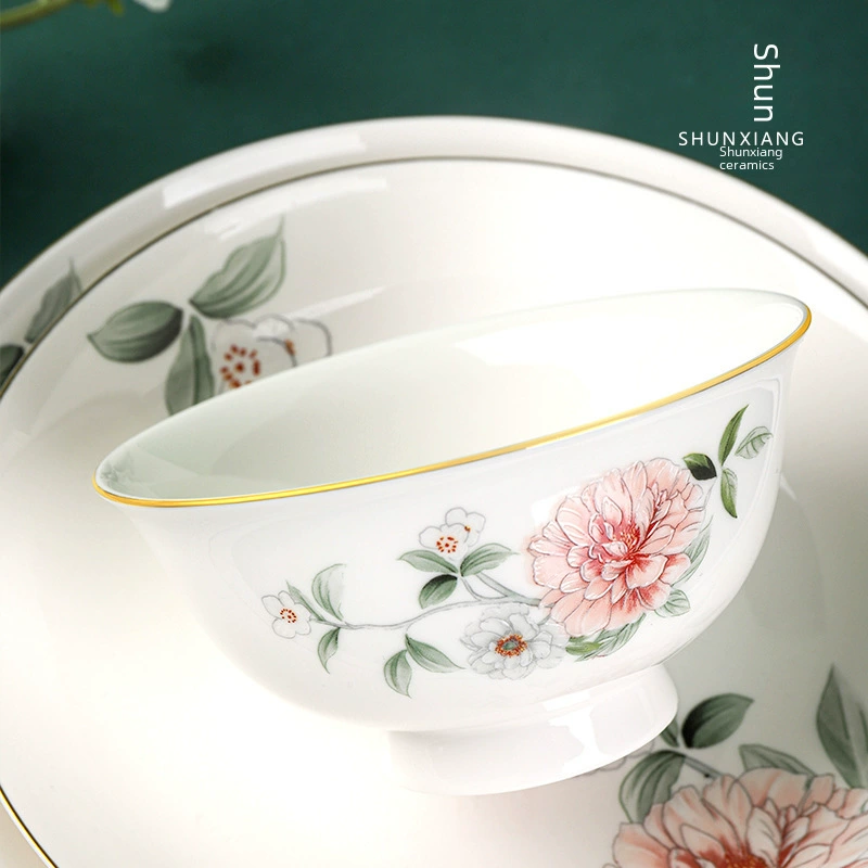 顺祥 Сервировка ceramics столовые приборы, бриллиантовый набор для домашнего использования, Китайский стиль