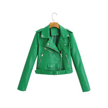 ZA皮衣夹克女亚马逊皮衣速卖通跨境女皮衣外套