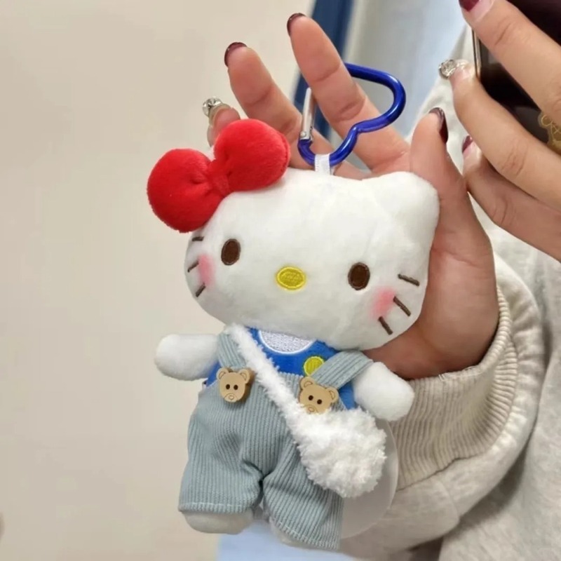 オーバーオールぬいぐるみバッグペンダント新しいイン人形かわいい漫画ぬいぐるみキーホルダーバックパックペンダント|undefined