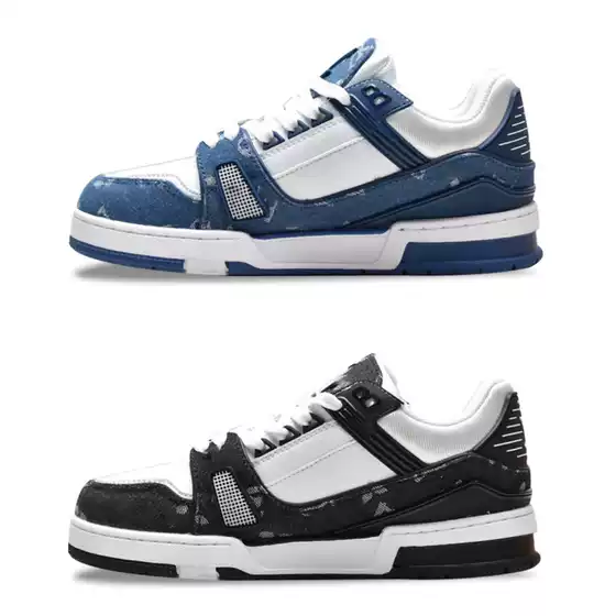 Donkey Sneakers trainer White Cement White Shoes Denim Men's and Women's Shoes Black and White Panda Shoes Casual Couple Sports