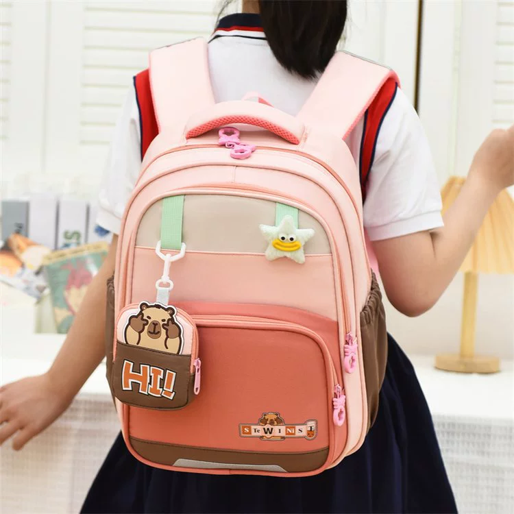 School bag, capacious backpack lightweight, 6-12 years, spine protection, elementary school