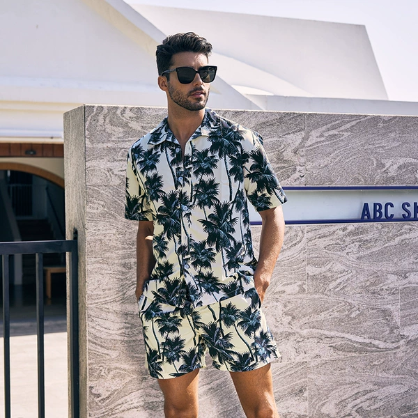 Coconut tree rice white set