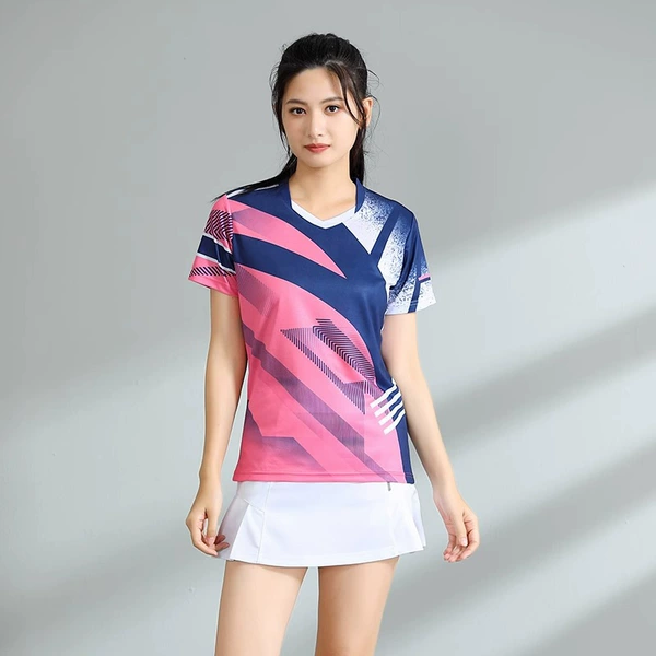 40 female pink sapphire blue back collar pressed front collar + white culottes