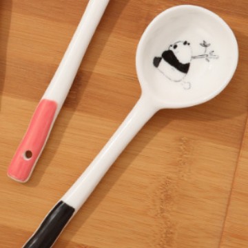 6.6inch 트위스트 스푼/대나무 팬더