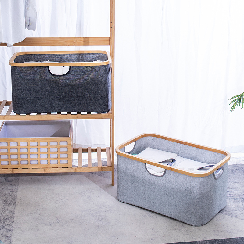 Ventas transfronterizas de cestas de ropa sucia plegables, cestas de lavandería, cestas de tela de bambú, cestas de ropa sucia, cubo de ropa sucia, cestas de lavandería