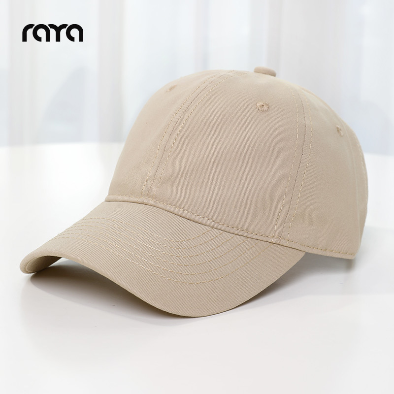 Gorra de Béisbol Estilo Coreano RAYA Primavera/Verano, Gorra de Visera Extra Profunda Unisex para Cabeza Grande, Otoño/Invierno