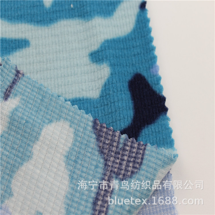 涤氨方格拉毛布 经编拉毛绒布 印花拉毛布