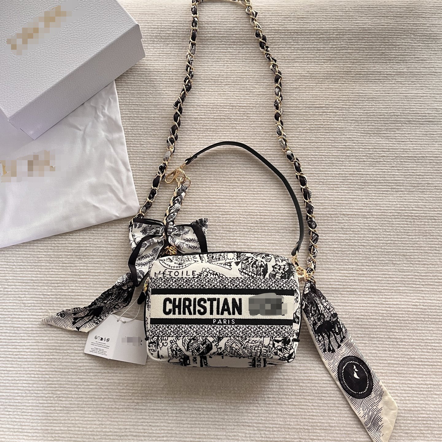 뷰티 카운터 선물 파리 지도 화장품 가방 클러치 백 보관 선물 패션 화장품 미니